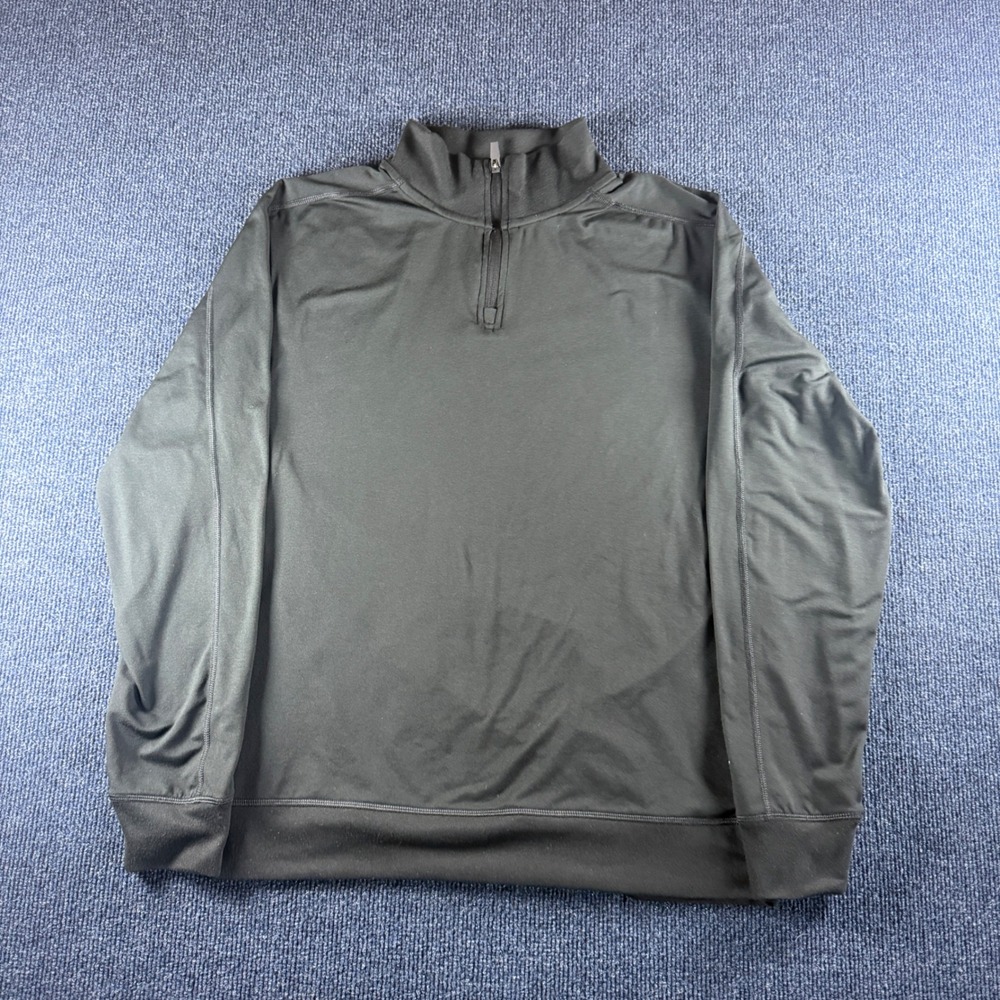 Fabletics Mens Quarter Zip Pullover Mock Neck Activewear Sweatshirt Black Size M